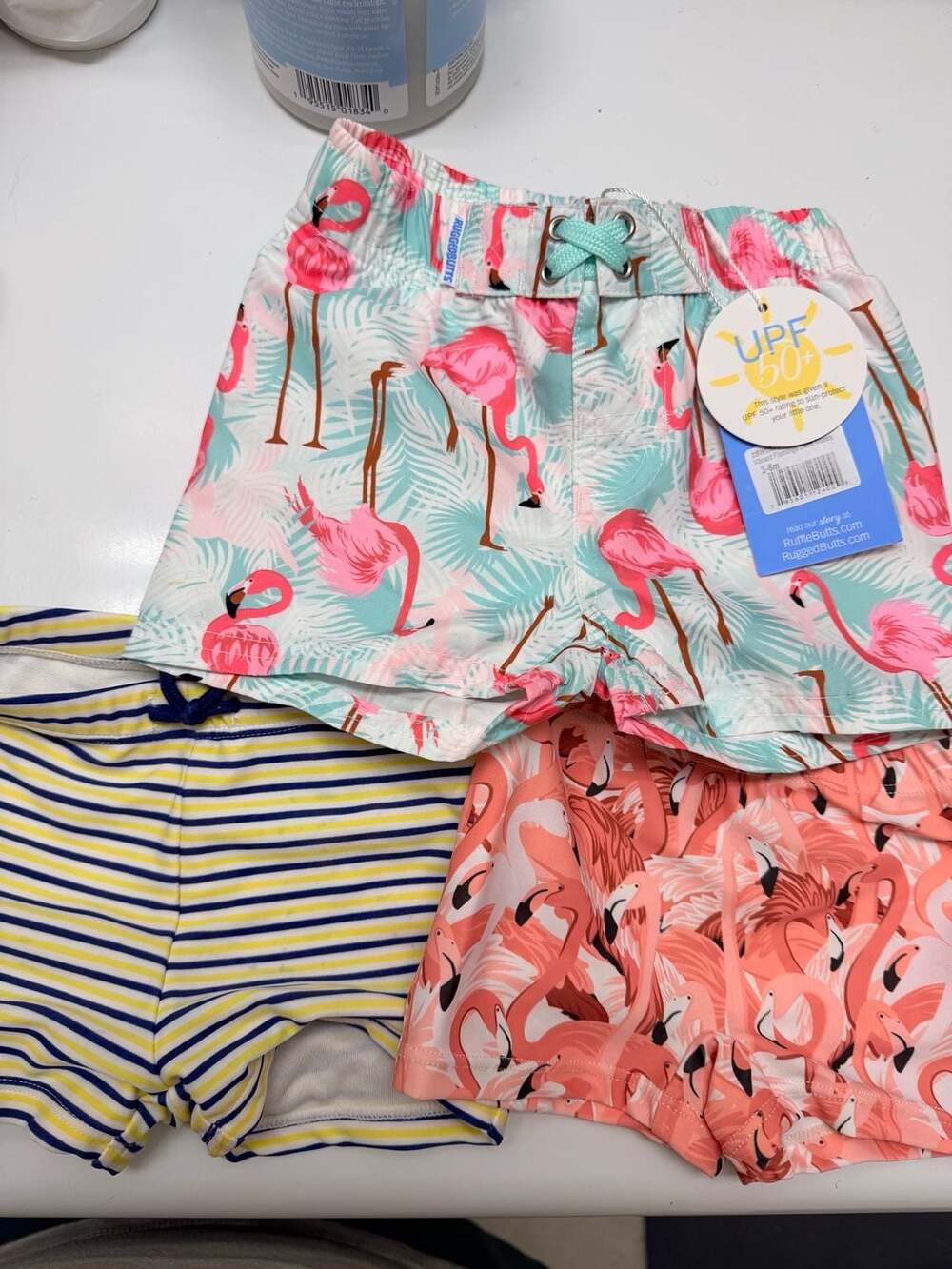 Bundle RuggedButts Flamingo UPF 50+ Boy Swim Trunks Janie & Jack Tutto Piccolo